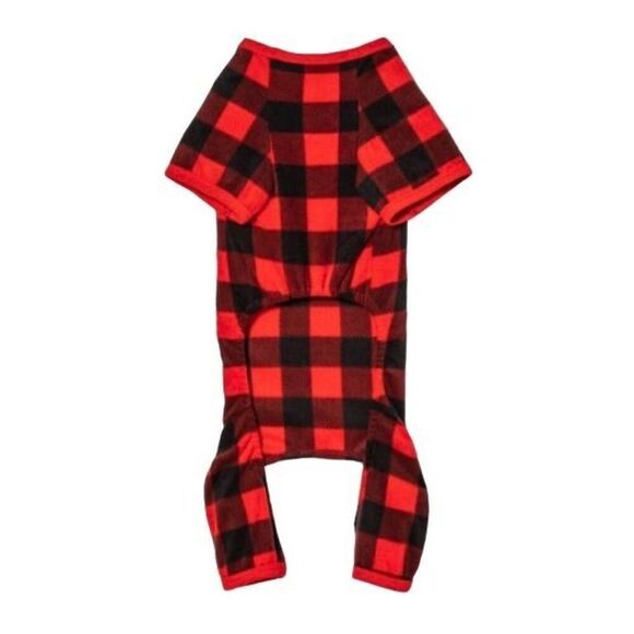 Nwt Medium Wondershop Plaid Fleece Cat And Dog Pet Pajamas Winter - Picture 2 of 6